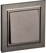 IEK Brite тёмная бронза выключатель 1-клавишный 10А в сборе BR-V10-0-10-K45-F