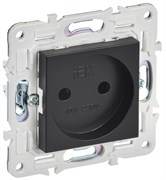 IEK SKANDY Черный Розетка б/з 10А SK-R02Bl SK-R10-10-K02