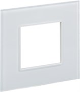 IEK SKANDY Стекло Арктический белый Рамка 1-ая SK-F21W SK-M12-G-K01