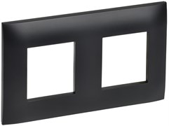 IEK SKANDY Черный Рамка 2-ая SK-F02Bl SK-M22-K02