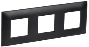 IEK SKANDY Черный Рамка 3-ая SK-F03Bl SK-M32-K02