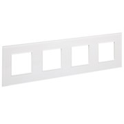 IEK SKANDY Стекло Арктический белый Рамка 4-ая SK-F24W SK-M42-G-K01