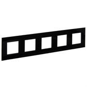 IEK SKANDY Стекло Черный Рамка 5-ая SK-F25Bl SK-M52-G-K02