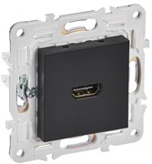 IEK SKANDY Черный Розетка HDMI SK-H01Bl SK-H10-K02