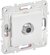 IEK SKANDY Арктический белый Розетка TV оконечная SK-A12W SK-A10-O-K01