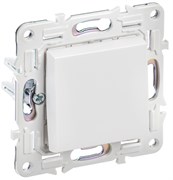 IEK SKANDY Арктический белый Выключатель 1-клавишный 10А SK-V01W SK-V10-0-10-K01