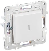IEK SKANDY Арктический белый Выключатель 1-клавишный с индикацией 10А SK-V07W SK-V10-1-10-K01