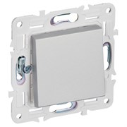 IEK SKANDY Серебряный Выключатель 1-клавишный перекрестный 10А SK-V03S SK-V13-0-10-K23