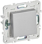 IEK SKANDY Серебряный Выключатель 1-клавишный проходной 10А SK-V02S SK-V12-0-10-K23