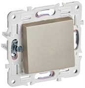 IEK SKANDY Шампань Выключатель 1-клавишный проходной 10А SK-V02Sh SK-V12-0-10-K37