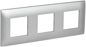 IEK SKANDY Серебряный Рамка 3-ая SK-F03S SK-M32-K23