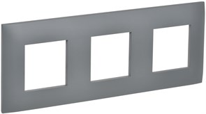 IEK SKANDY Серый Рамка 3-ая SK-F03Gr SK-M32-K03