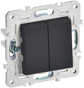 IEK SKANDY Графит Выключатель 2-клавишный перекрестный 10А SK-V06G SK-V23-0-10-K53