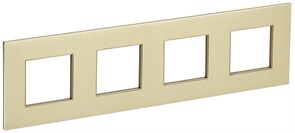 IEK SKANDY Металл Шампань Рамка 4-ая SK-F34Sh SK-M42-M-K37
