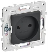 IEK SKANDY Графит Розетка б/з 10А SK-R02G SK-R10-10-K53