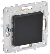 IEK SKANDY Черный Заглушка с суппортом SK-C01Bl SK-PL10-K02