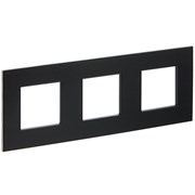 IEK SKANDY Металл Черный Рамка 3-ая SK-F33Bl SK-M32-M-K02
