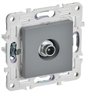 IEK SKANDY Серый Розетка TV проходная SK-A17Gr SK-A10-P-K03