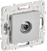 IEK SKANDY Серебряный Розетка TV проходная SK-A17S SK-A10-P-K23