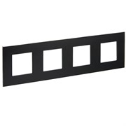 IEK SKANDY Металл Черный Рамка 4-ая SK-F34Bl SK-M42-M-K02