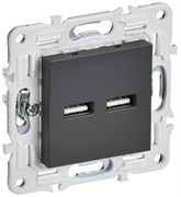 IEK SKANDY Титан Розетка USB A+A 3,1А SK-R15T SK-U21-D31-K48