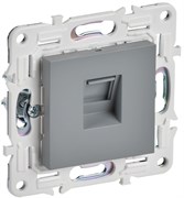 IEK SKANDY Серый Розетка компьютерная RJ45 кат.5E SK-K01Gr SK-K10-1-K03