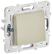IEK SKANDY Бежевый Выключатель 1-клавишный проходной 10А SK-V02B SK-V12-0-10-K10