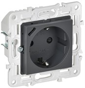 IEK SKANDY Титан Розетка с/з с защитными шторками 16А с USB C 18Вт SK-R17T SK-R14-16-U14-018-K48