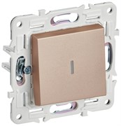 IEK SKANDY Песочный Выключатель 1-клавишный с индикацией 10А SK-V07Sa SK-V10-1-10-K98