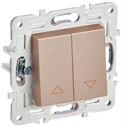 IEK SKANDY Песочный Выключатель жалюзи 10А SK-V12Sa SK-V15-0-10-K98