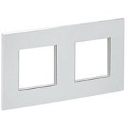 IEK SKANDY Металл Серебряный Рамка 2-ая SK-F32S SK-M22-M-K23