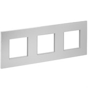 IEK SKANDY Металл Серебряный Рамка 3-ая SK-F33S SK-M32-M-K23