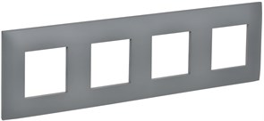 IEK SKANDY Серый Рамка 4-ая SK-F04Gr SK-M42-K03