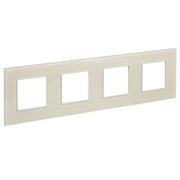 IEK SKANDY Стекло Бежевый Рамка 4-ая SK-F24B SK-M42-G-K10