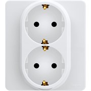 Legrand Inspiria белый розетка 2 x 2К+З - немецкий стандарт - 16 А - 250 В 673750