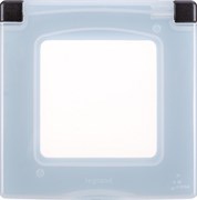 Legrand Inspiria антрацит рамка с защитной крышкой IP 44 673923