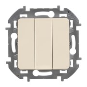 Legrand INSPIRIA Слоновая кость Выключатель 3-кл, винтовые клеммы, 10 AX , 250 В 673541