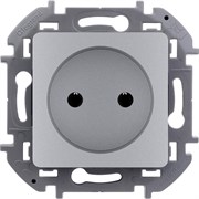 Legrand Inspiria алюминий розетка 2К - 16 А - 250 В 673712