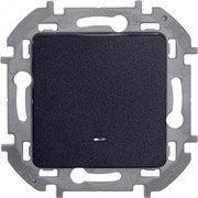 Выключатель 1-кл. Inspiria 10А IP20 250В 10AX с подсветкой/индикацией механизм антрацит Leg 673613 pe554682