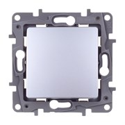 Legrand Etika Алюминий Переключатель промежуточный 1-клавишный, винтовые клеммы, 10AX, 250 В 672449