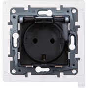 Legrand Etika Алюминий Розетка 2К+З IP44 672426