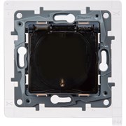 Legrand Etika Антрацит Розетка 2К+З IP44 672626