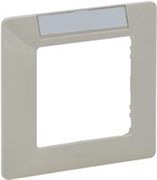 Legrand Etika слоновая кость рамка 1-ая с держателем для маркировки 672516