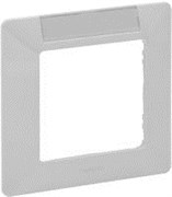 Legrand Etika алюминий рамка 1-ая с держателем для маркировки 672556