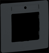 Legrand Etika антрацит рамка 1-ая с держателем для маркировки антрацит 672586