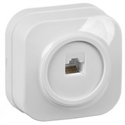 IEK GLORY РК10-ХБ Розет. 1-ая комп. о/у GLORY белый EKH10-K01