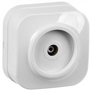 IEK GLORY РТВ20-ХБ Розет. 1-ая телевиз. о/у GLORY белый EAH10-K01