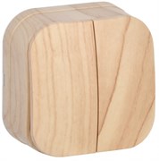 IEK GLORY ВС20-2-0-ХС Выключ. 2-кл. о/у 10А GLORY сосна EVH20-K34-10