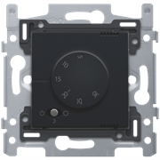 Niko Черный Терморегулятор с датчиком в комплекте 161-88001