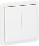 Niko Hydro Белый Переключатель 2-клавишный, IP55, пруж клеммы 701-32605